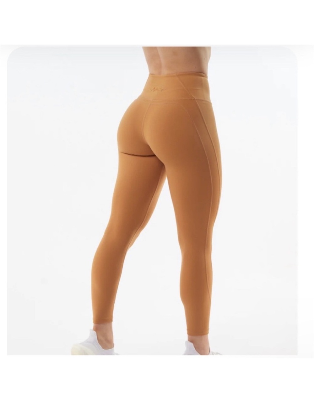 Alphalete Pulse Surge - High-Rise Sculpting Leggings in Chestnust Sz S